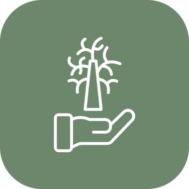 vektör ağacı simgesi, vektör illüstrasyonu, ağaç