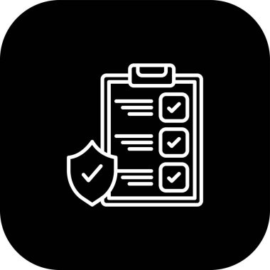 Kontrol listesi simgesi soyut arkaplanda izole edildi