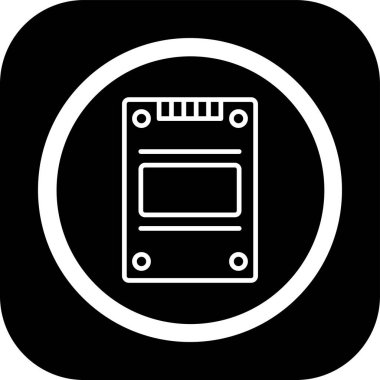 Web için modern fırın simgesinin vektör çizimi