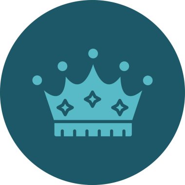 taç simgesi, modern vektör illüstrasyon tasarımı