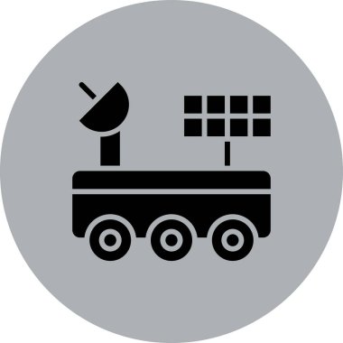 Uydu simgesinin vektör illüstrasyonu