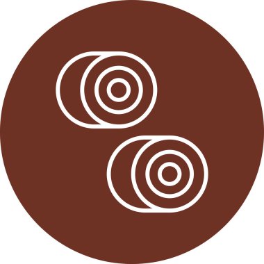 Yuvarlak dairenin vektör simgesi