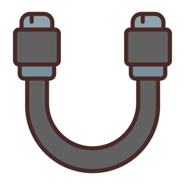 Kablo. Web simgesi basit illüstrasyon