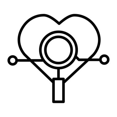 Aşk vektörü simgesi olan kalp