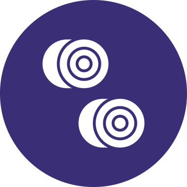 Moda tarzında izole edilmiş iki yin yang simgesi