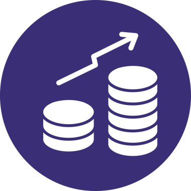 İş ve finans simgesinin vektör illüstrasyonu