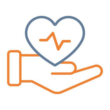 trend biçimi izole edilmiş arkaplanda kalp atış hızı simgesi