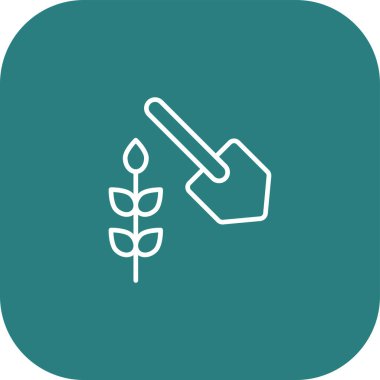 Bahçe simgesinin vektör illüstrasyonu