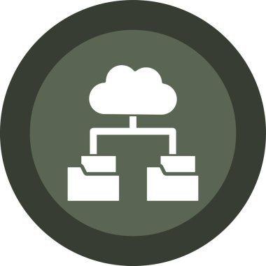 bulut hesaplama vektörü simgesi