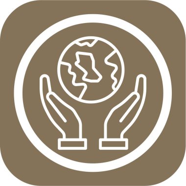 vektör Earth web simgesi