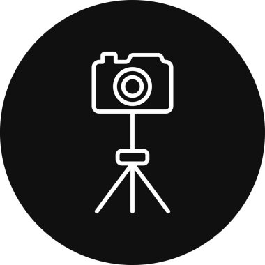 Kamera. Web simgesi basit illüstrasyon