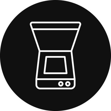 Modern kahve ikonunun vektör illüstrasyonu