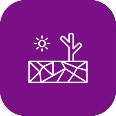 güzel kaktüs kabartma vektör simgesi