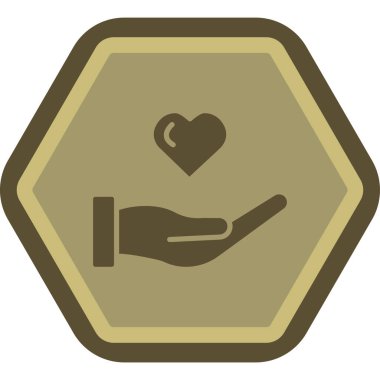 kalp bakımı elleri simgesi