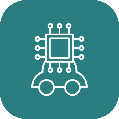 vektör devre simgesi, basit vektör illüstrasyonu