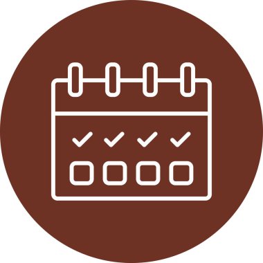 Kontrol Listesi Düz Vektör Simgesi