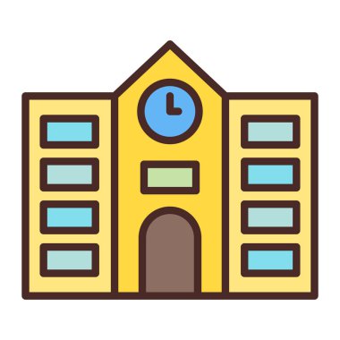 okul oluşturma vektör simgesi