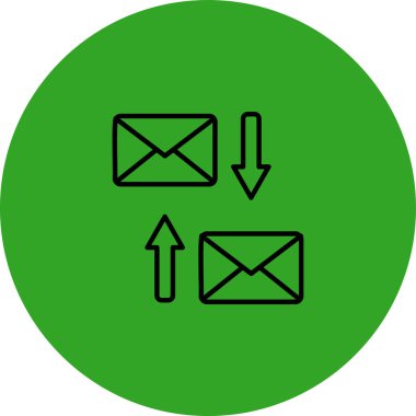 E-posta. Web simgesi basit tasarım