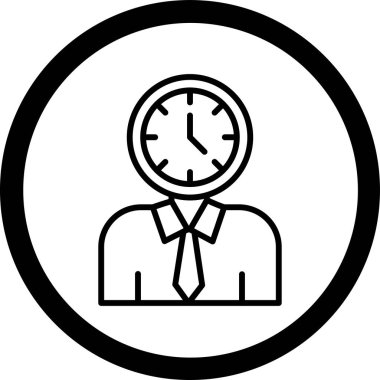 İş adamının vektör illüstrasyon simgesi