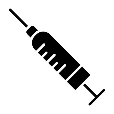 Şırınga. Web simgesi basit illüstrasyon