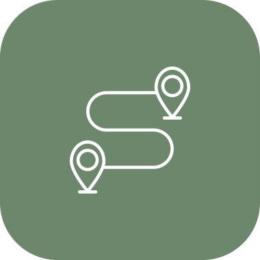 Vektör konumu simge illüstrasyonu