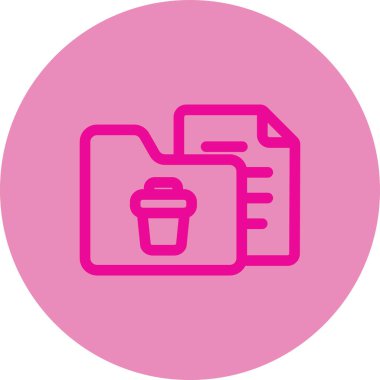 Dosya belgesinin vektör illüstrasyonu