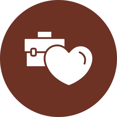 Kalp vektör simgesi modern basit vektör çizimi