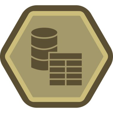 veritabanı simgesi çizimi