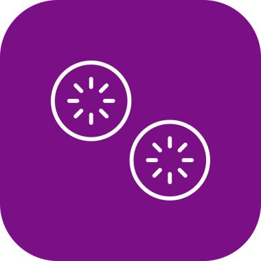 Benzersiz Kiwi Vektör Kabartma Simgesi