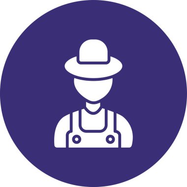 Adamım. Web simgesi basit illüstrasyon