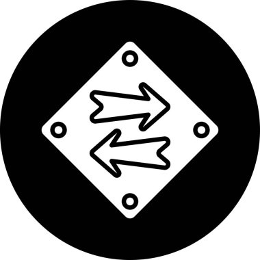 Ok. Web simgesi basit illüstrasyon