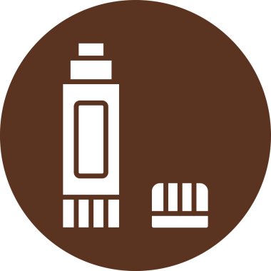 Bir süt şişesinin vektör illüstrasyonu