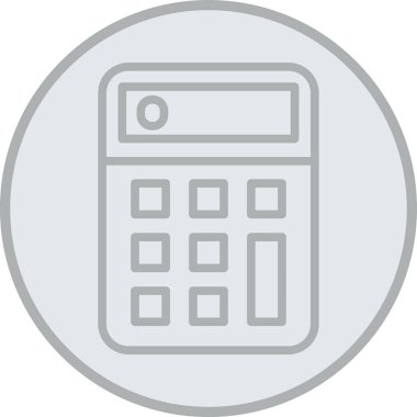 hesap makinesi simgesi vektör illüstrasyonu