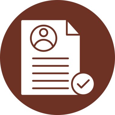 Belge simgesinin vektör illüstrasyonu