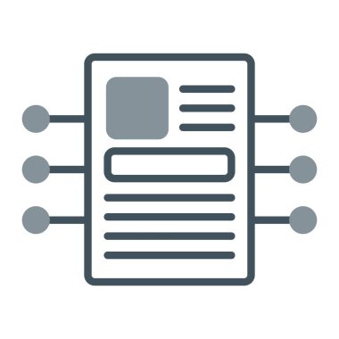 Web tasarımı ve geliştirme renkli vektör simgesi.