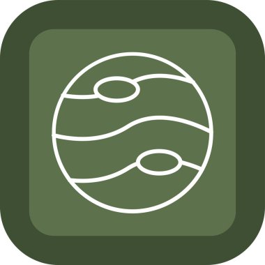 Güzel Küre Çizgisi Vektör Simgesi