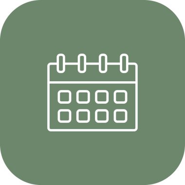 Takvim simgesi, vektör çizimi