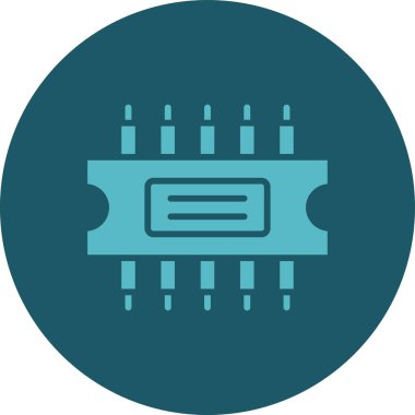 devre kartı simgesi vektör illüstrasyonu