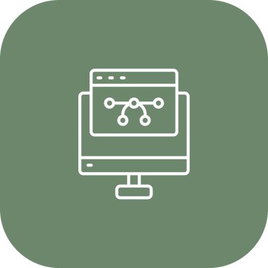 Grafik tasarım web simgesi, vektör illüstrasyonu