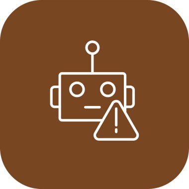 robot ikon vektör illüstrasyonu