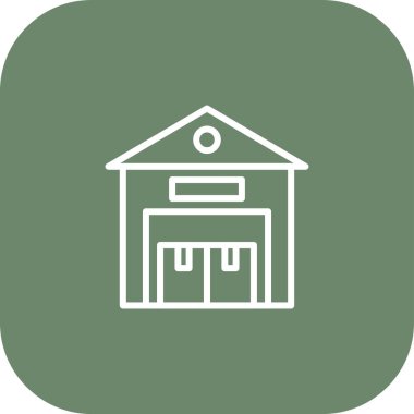 Benzersiz otel vektör çizgisi simgesi