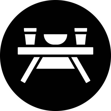 yiyecek simgesi, vektör illüstrasyonu