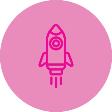 Roket simge vektör çizim