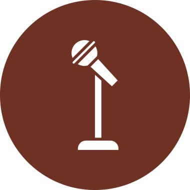 mikrofon vektör resimleme simgesi