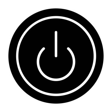 güç hattı simgesi, vektör illüstrasyonu