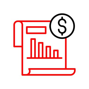 İş grafiği dolar simgesiyle