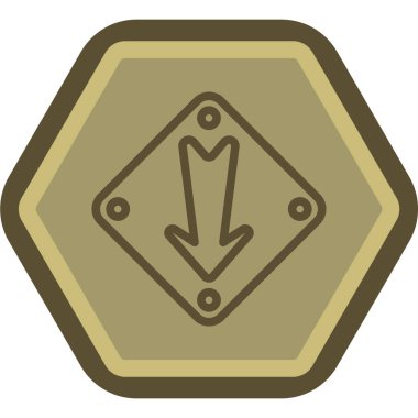 Bir yıldız simgesinin vektör illüstrasyonu