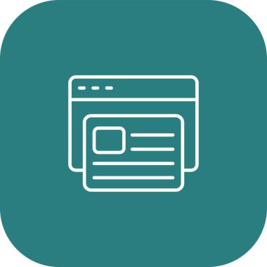 vektör lcd simgesi illüstrasyonu