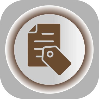 benzersiz belge vektör çizgisi simgesi