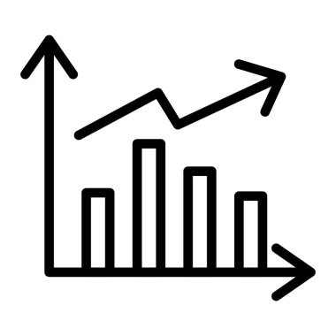 bar çizelgesi vektör simgesi, satır tasarımı